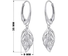 Silvego Beautiful sidabrinis auskarai su cirkoniais Eria FW8765X