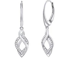 Silvego Elegant sidabrinis auskarai su cirkoniais Eria FW9671E
