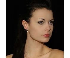 Silvego Fine sidabrinis earrings Heart JJJE0387