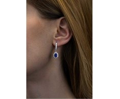 Silvego JJJE766SA Sidabrinis Sapphire Set (Earrings, Pendant)