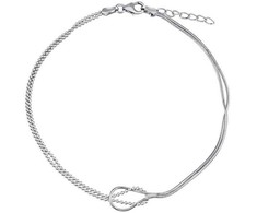 Silvego Margaret ZT130955A sidabrinis ball / quarrel leg chain