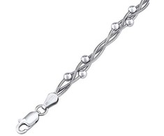 Silvego Sidabrinis braided leg chain TTT420A