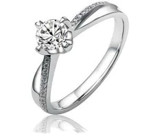 Silvego Sidabrinis engagement ring SHZR302