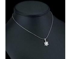 Silvego Sidabrinis pendant Snowflake with Swarovski zircons JJJP0811