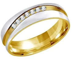 Silvego Plieninis vestuvinis žiedas moterims MARIAGE RRC2050-Z
