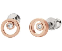 Skagen Bronziniai auskarai su krištolu SKJ0853791