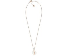 Skagen Žavingas bronzinis karoliai su baltu Sofie Sea Glass stiklu SKJ1813791