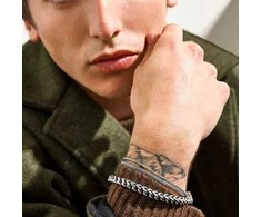 Skagen Double steel bracelet for men Tov Mesh SKJM0235040