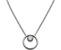 Skagen Moteriškas plieno karoliai su krištolu SKJ0833040