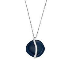 Skagen Originalus karoliai iš plieno su stikliniu pakabuku Sea Glass SKJ1809040
