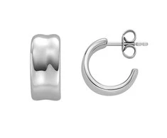 Skagen Steel hoop earrings Anja Pebble SKJ1849040