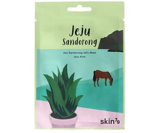 skin79 Jeju Sandorong Jelly Mask - Jeju Aloe raminanti gelinė lakštinė veido kaukė su alaviju, 33 ml