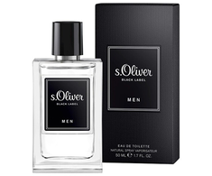 s.Oliver Juodas Label Men EDT tualetinis vanduo vyrams, 50 ml