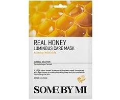 SOME BY MI Brightening Mask Real Honey - maitinanti ir skaistinanti lakštinė kaukė su medaus ekstraktu, 20 g