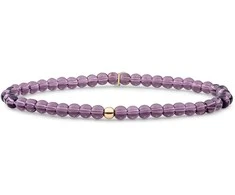 Sparkling Karoliukų apyrankė su violetiniu rožiniu auksu SBG-GEM59-ADD-4MM