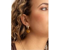 Sparkling EAGEM09-CC tiger eye earring pendants
