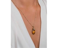Sparkling Oval tiger eye pendant PENGEM09-MO