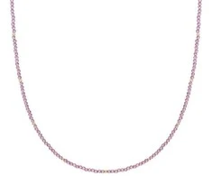 Sparkling Violetinė kvarco karoliukais papuošta karoliai NLK04G-G59