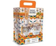 Sweet Home Collection Dovanų rinkinys aromaterapiniam difuzoriui su žvake „Navelina Oranžinis“