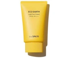 The Saem "Saem" lengvas apsauginis kremas nuo saulės SPF 50+ "Eco Earth" (lengvas kremas nuo saulės) 50 g