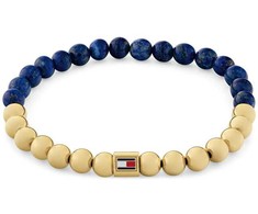 Tommy Hilfiger Karoliukų apyrankė su lapis lazuli pusbrangiais karoliukais 2780963