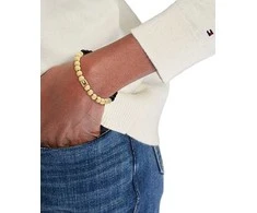 Tommy Hilfiger Karoliukų apyrankė su onikso pusbrangiais karoliukais 2780961