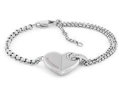 Tommy Hilfiger Žavi plieninė apyrankė su širdele Bold Heart 2780928