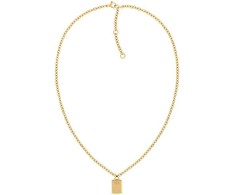 Tommy Hilfiger Elegantiškas paauksuoto plieno karoliai 2780824