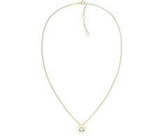 Tommy Hilfiger elegantiškas paauksuotas sluoksniuotas krištolo karoliai 2780801
