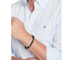 Tommy Hilfiger Madinga dviguba odinė apyrankė vyrams 2790589