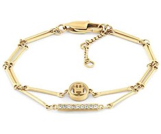 Tommy Hilfiger Fashionable auksinis-plated double bracelet with crystals 2781000