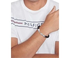 Tommy Hilfiger Madinga vyriška odinė apyrankė „Tyson 2790632“