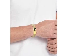 Tommy Hilfiger Gold-plated men´s bracelet Nautical Mesh 2790706