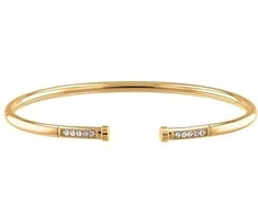Tommy Hilfiger Gold-plated solid bracelet with crystals TH2780251