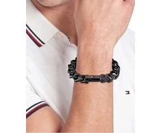 Tommy Hilfiger Išskirtinė juodo plieno apyrankė „Wild 2790639“