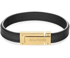 Tommy Hilfiger Juodas leather bracelet for men 2790561