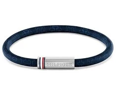Tommy Hilfiger Mėlyna vyriška apyrankė iš dirbtinės odos su raštuota virvele 2790702