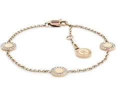 Tommy Hilfiger Mini kristalų rožinio aukso apyrankė 2780906