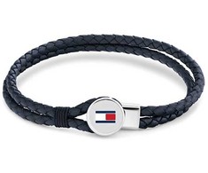 Tommy Hilfiger Moderni odinė mėlynos spalvos apyrankė 2790656