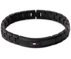 Tommy Hilfiger Nadčasový černý náramek pro muže Homme 2790420