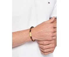 Tommy Hilfiger Nesenstanti tigro akies apyrankė su karoliukais 2790582
