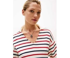 Tommy Hilfiger Prabangus dvigubas vėrinys su širdies formos pakabuku „Toggle Heart“ 2780967