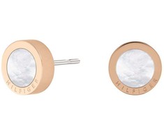 Tommy Hilfiger romantiški bronziniai auskarai su įsmeigėmis „Iconic Circle“ 2780663