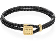 Tommy Hilfiger Slušivý kožený náramek Monogram 2790531