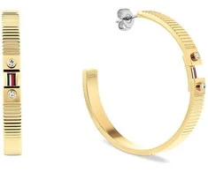 Tommy Hilfiger Stunning auksinis-plated rings with crystals Stripes 2781050