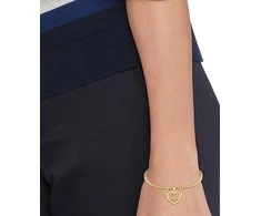 Tommy Hilfiger Stilinga paauksuota monograminė širdies apyrankė 2780921