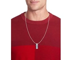 Parker Tommy Hilfiger Stilingas vyriškas karoliai iš plieno Dog Tag 2790599