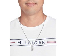 Tommy Hilfiger Stilingas vyriškas karoliai su kariniu ženkleliu Jameson 2790627