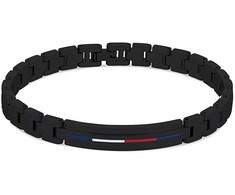 Tommy Hilfiger Nesenstanti juodo plieno apyrankė 2790312