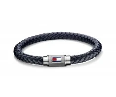 Tommy Hilfiger Trendy tamsiai mėlynas odinė apyrankė TH2701000